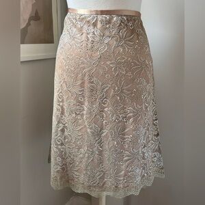 Champagne Lace Skirt